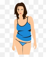 Girl Woman Cleavage - Sexy Woman Cartoon Png,Cleavage Png