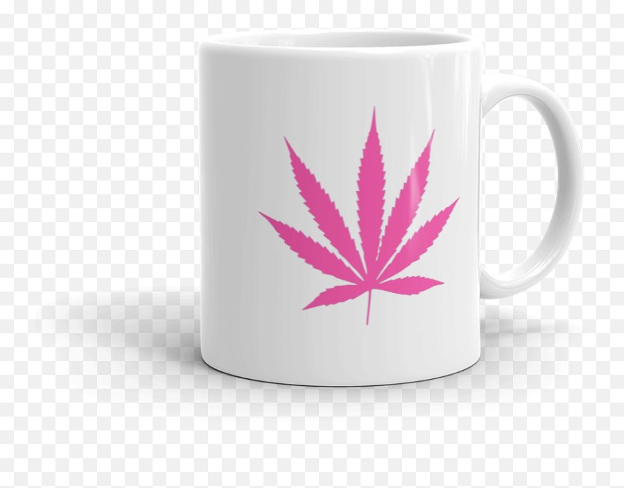 Pink Pot Leaf Mug - Coffee Cup Png,Pot Leaf Png