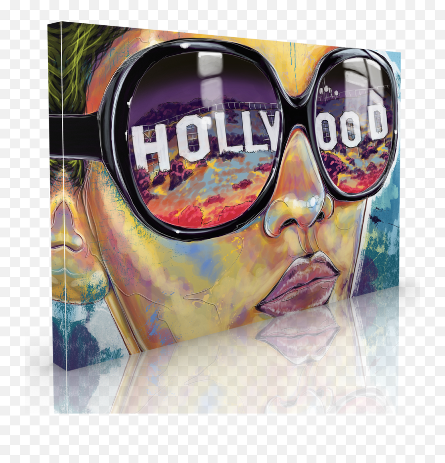 Download Hd Land Of Dreams Hollywood Sign Canvas Wall Art - Visual Arts Png,Hollywood Sign Transparent