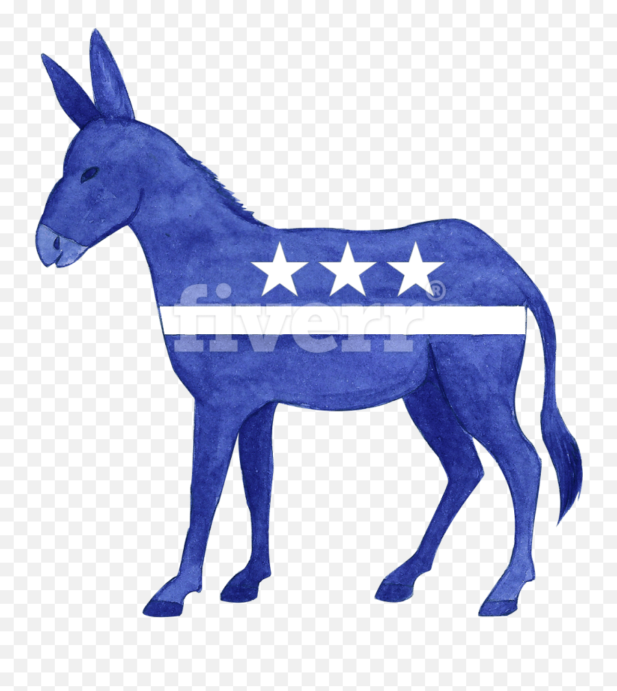 Download Democratic Donkey - Transparent Background Democratic Party Png,Donkey Png