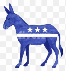 Download Democratic Donkey - Transparent Background Democratic Party Png,Donkey Png