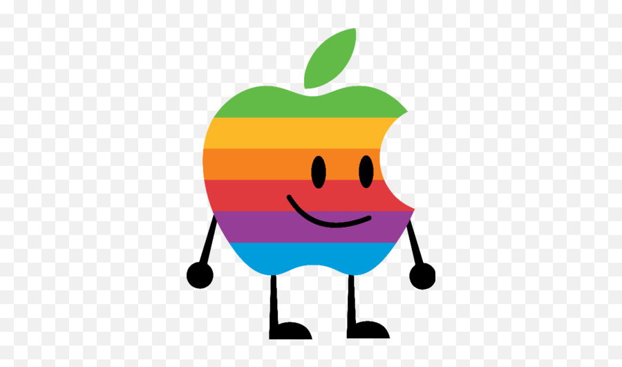 Rainbow Apple Logo - Rainbow Apple Cartoon Png,Apple Logo Image