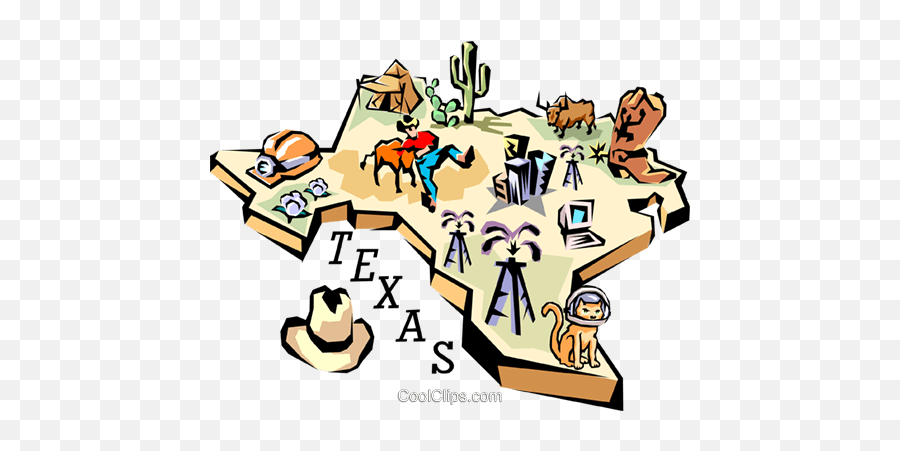 Texas Vignette Map Royalty Free Vector Clip Art Illustration - Illustration Free Clip Art Texas Png,Texas Map Png