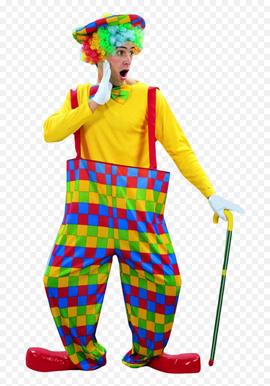 Mens Clown Fancy Dress Costume - Clown Trousers Png,Clown Wig Png