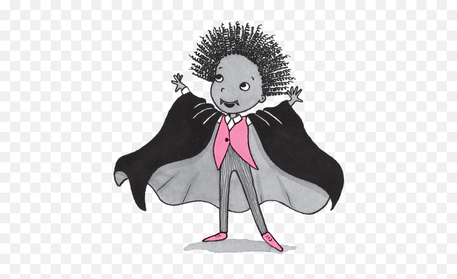 Oiiver From Isadora Moon Dresses Up As A Vampire - Harriet Illustration Png,Vampire Transparent