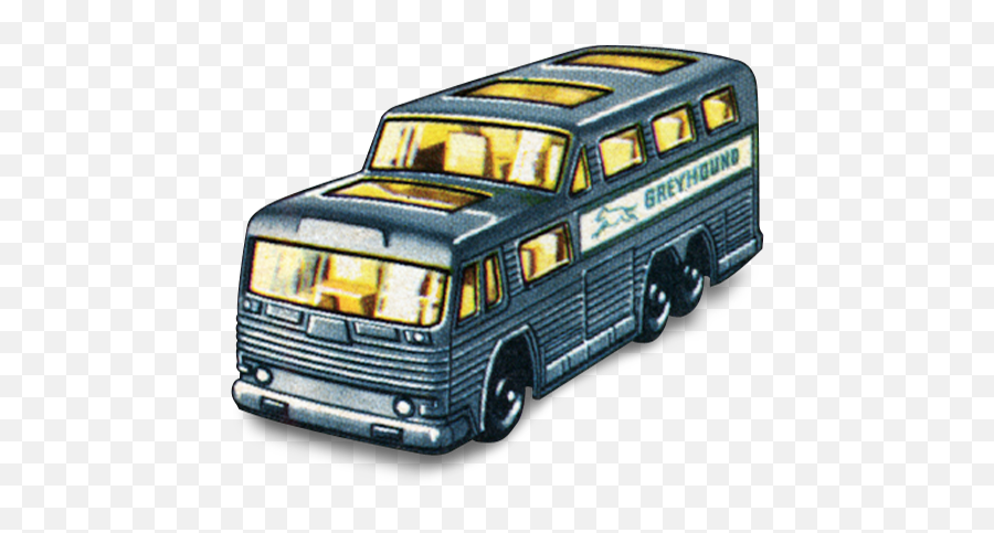 Greyhound Bus Icon - 1960s Matchbox Cars Icons Softiconscom Grayhound Bus Cartoon Transparent Png,Bus Transparent Background