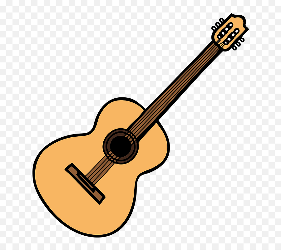Acoustic Guitar Music - Acoustic Guitar Vector Clip Art Png,Guitar Vector Png