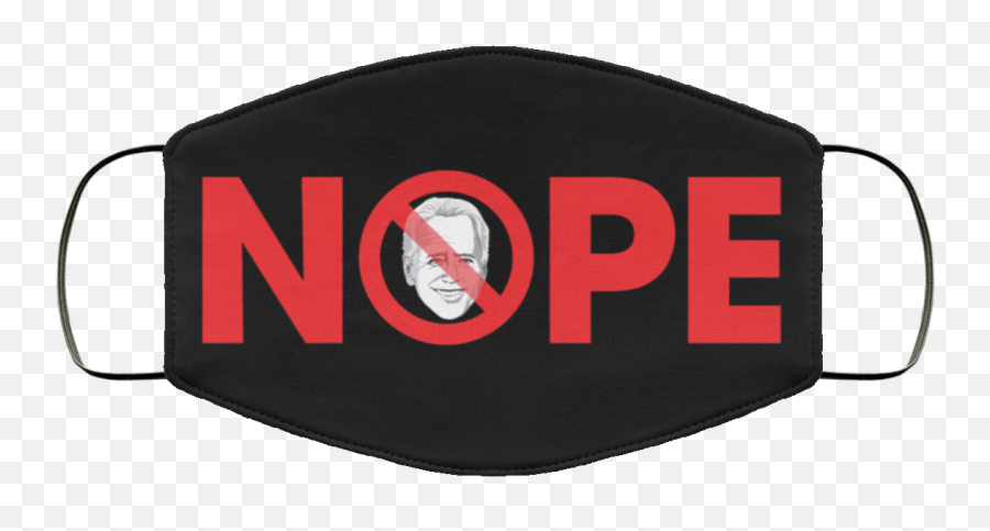 Nope Joe Biden Face Mask - Circle Png,Joe Biden Png