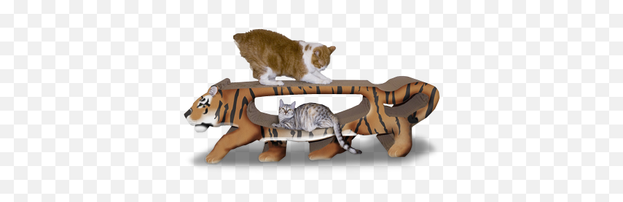 Chance To Win A Tiger Cardboard Cat Scratching Board - Giant Tiger Cat Scratcher Png,Tiger Scratch Png