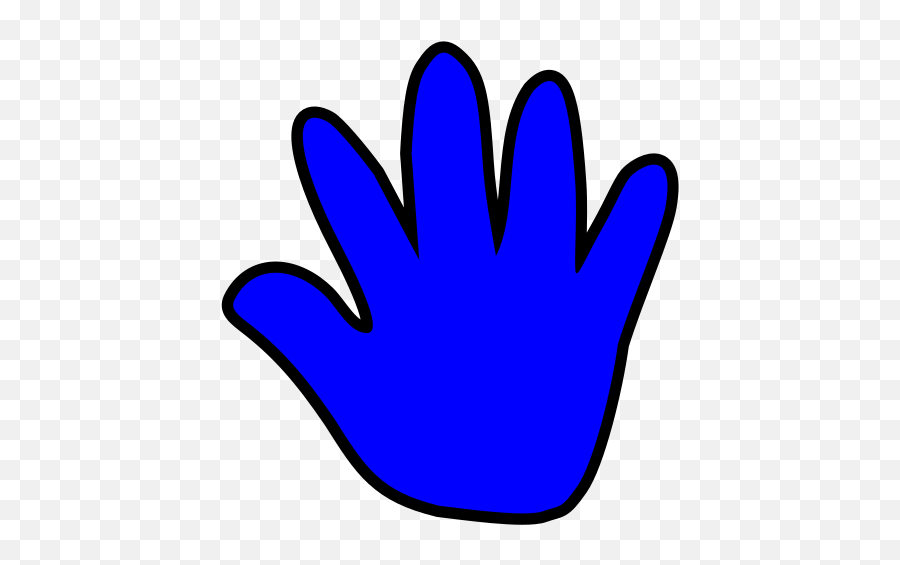 Child Handprint Blue Svg Clip Arts Download - Download Clip Clip Art Png,Handprint Png