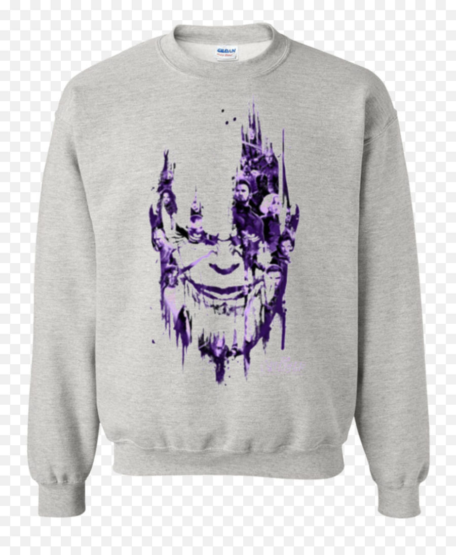 Funny Infinity War Paint Splat Thanos - Sweater Png,Thanos Head Png