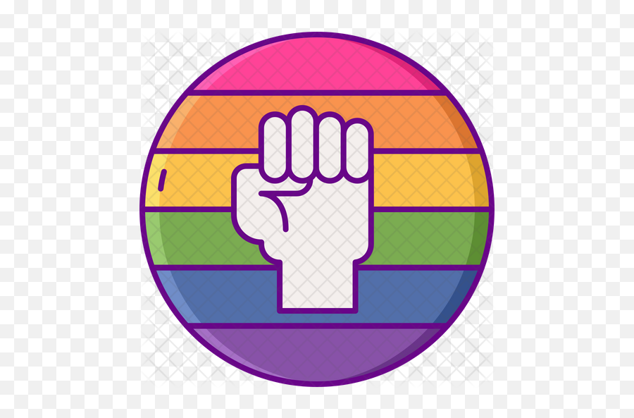 Fight For Lgbt Icon Of Colored Outline - Lgbt Icon Png,Lgbt Png