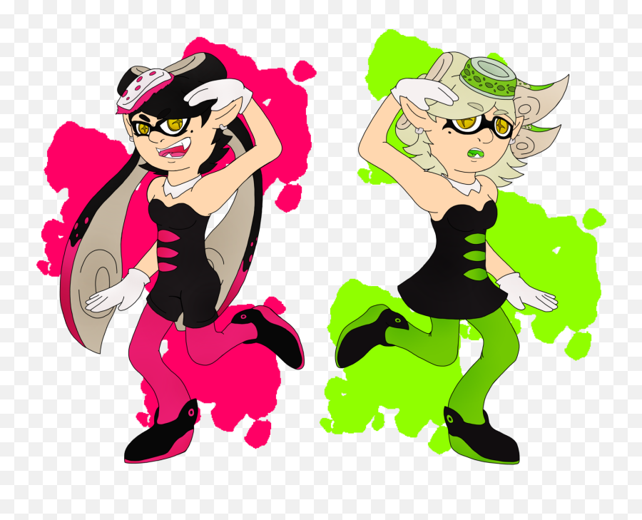 Splatoon Squid Sisters By Lizzietheratcicle - Splatoon Png,Splatoon Png