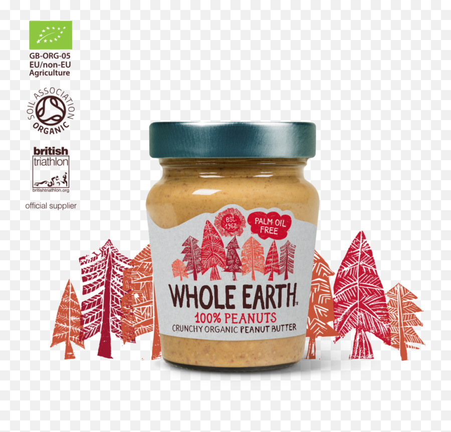Download Whole Earth 100 Peanut Butter - Full Size Png Image Whole Earth Crunchy Bio Peanut Butter,Peanut Butter Png