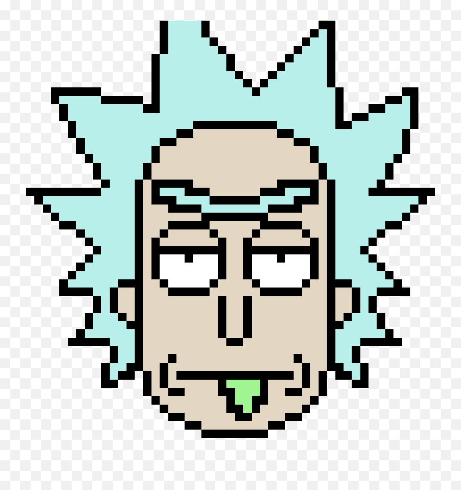 Rick Pixel - Rick And Morty Pixel Art Full Size Png Pixel Art Rick Y Morty,Rick And Morty Logo Png