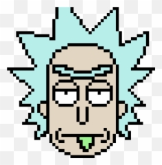 Rick Pixel - And Morty Art Full Size PNG Y