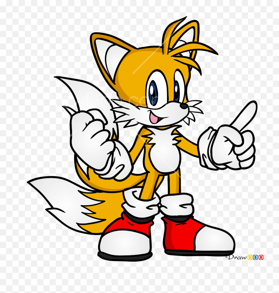How To Draw Miles Tails Prower Sonic The Hedgehog - Draw Miles Tails Prower Png,Sonic And Tails Logo