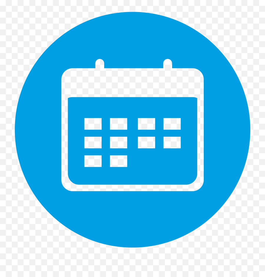 Blue Calendar Icon Png Transparent Cartoon - Jingfm Calendar Icon Blue Png,Calendar Icon Transparent