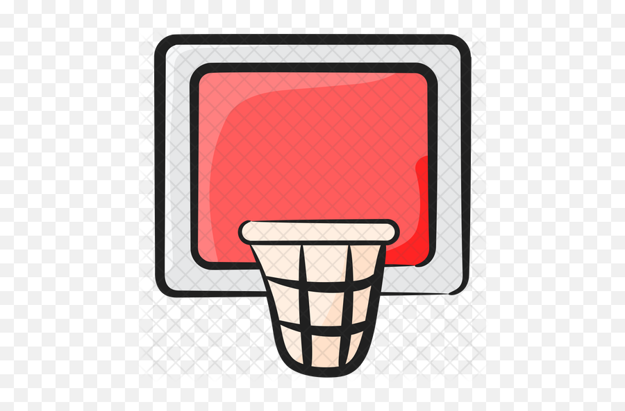 Basketball Hoop Icon Of Doodle Style - Empty Png,Basketball Hoop Png