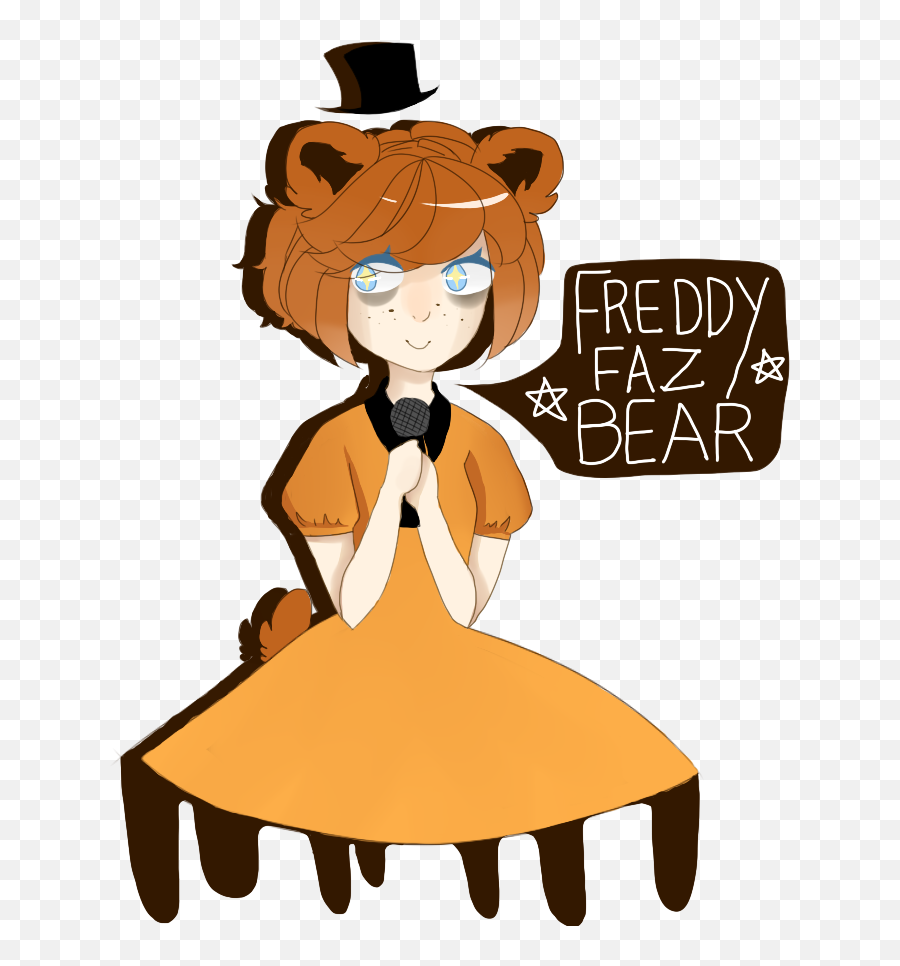Download Hd Fem Freddy Fazbear By N Yanime - Freddy Fazbear Anime Female Freddy Fnaf Png,Freddy Fazbear Png