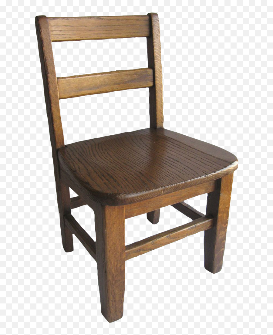 Vintage Oak Childs School Chair Sturdy - Wood Chair Transparent Background  Png,School Chair Png - free transparent png images 