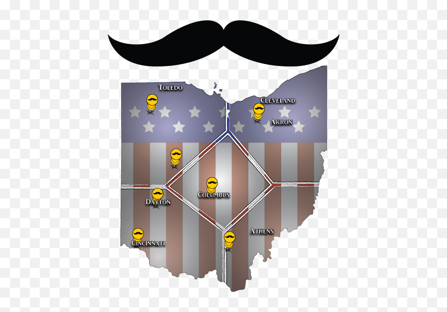 Moustache And Beard Clubs - Ohio Vector Png,Mustach Png