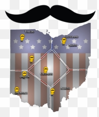 Moustache And Beard Clubs - Ohio Vector Png,Mustach Png
