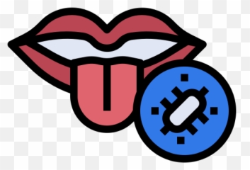 Tongue Open Mouth Lips Teeth Icon - Automotive Decal png