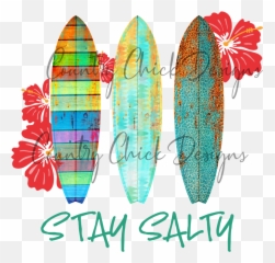 Stay Salty Surf Boards Png - Surfboard