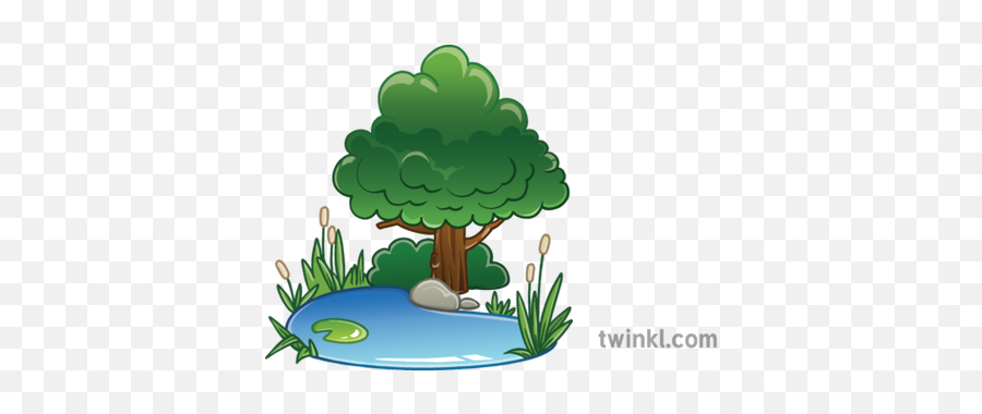 Newsroom Emoji Environment Pond Tree Wildlife Ks2 - Environment Emoji Png,Leaf Emoji Png