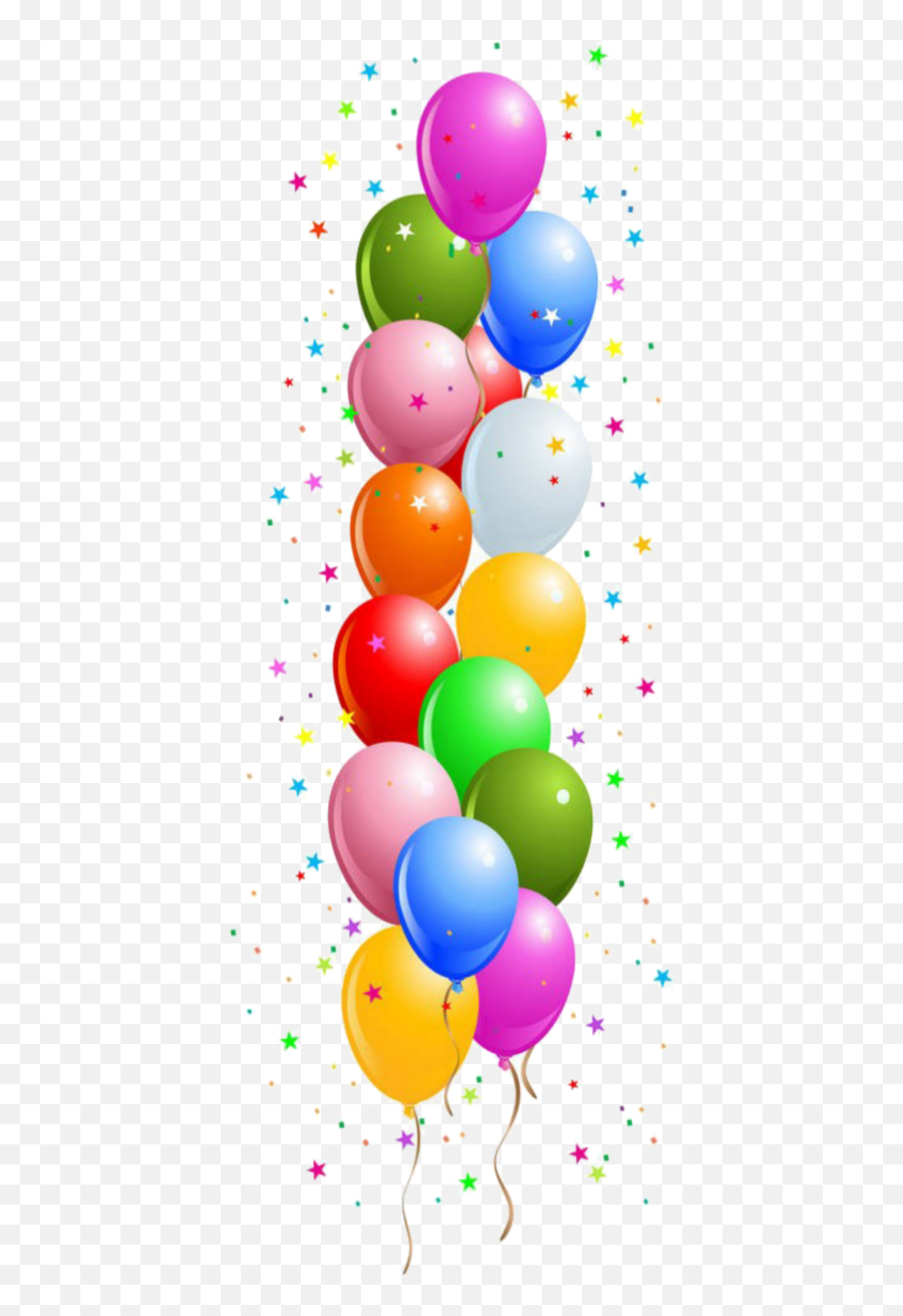 Border Birthday Balloons Clipart - Balloon Border Png,Birthday Balloons Transparent