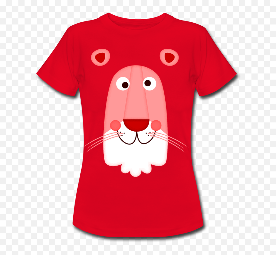 Lion Face Womens Tshirt Laughing Design - Cartoon Prebz Og Dennis Png,Lion Cartoon Png