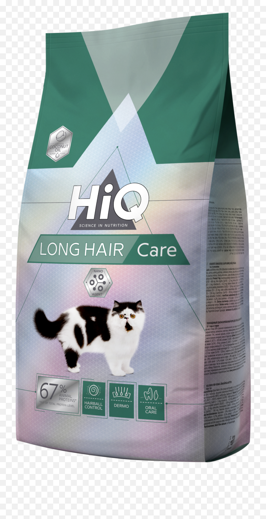 Long Hair Care - Hiqpetfood Hiq Cat Food Png,Long Hair Transparent
