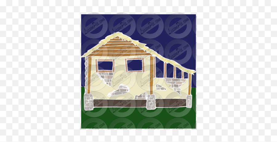 Stable Stencil For Classroom Therapy Use - Great Stable House Png,Stable Png