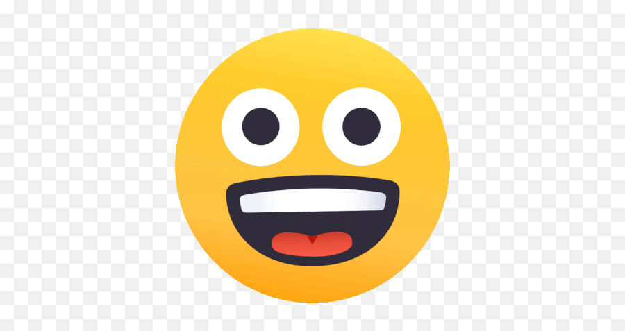 Smiley Emoji Gif - Smiley Emoji Emoticons Discover U0026 Share Excited Emoji Gif Transparent Png,Transparent Happy Face