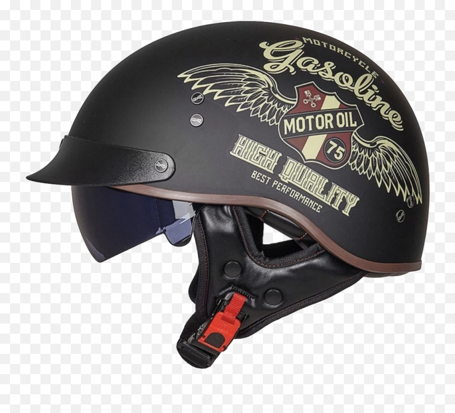 Dot Certified Retro Cruiser Helmet - Open Helm Brommer Png,Icon Skeleton Skull Motorcycle Helmet