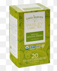 Paisley Organic Sencha Green Tea Two Leaves And Bud - Product Label png