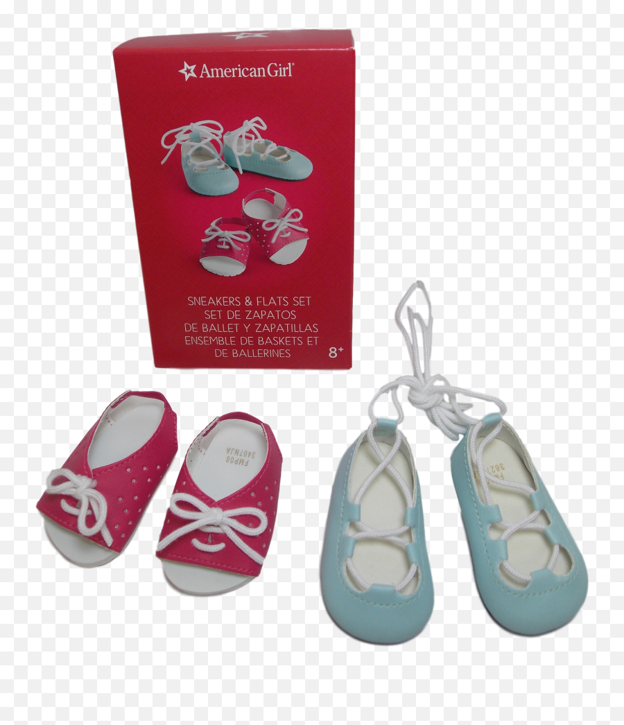 American Girl Sneakers U0026 Flats Set For 18 Dolls - Walmartcom Round Toe Png,Hermit Crab Flat Icon