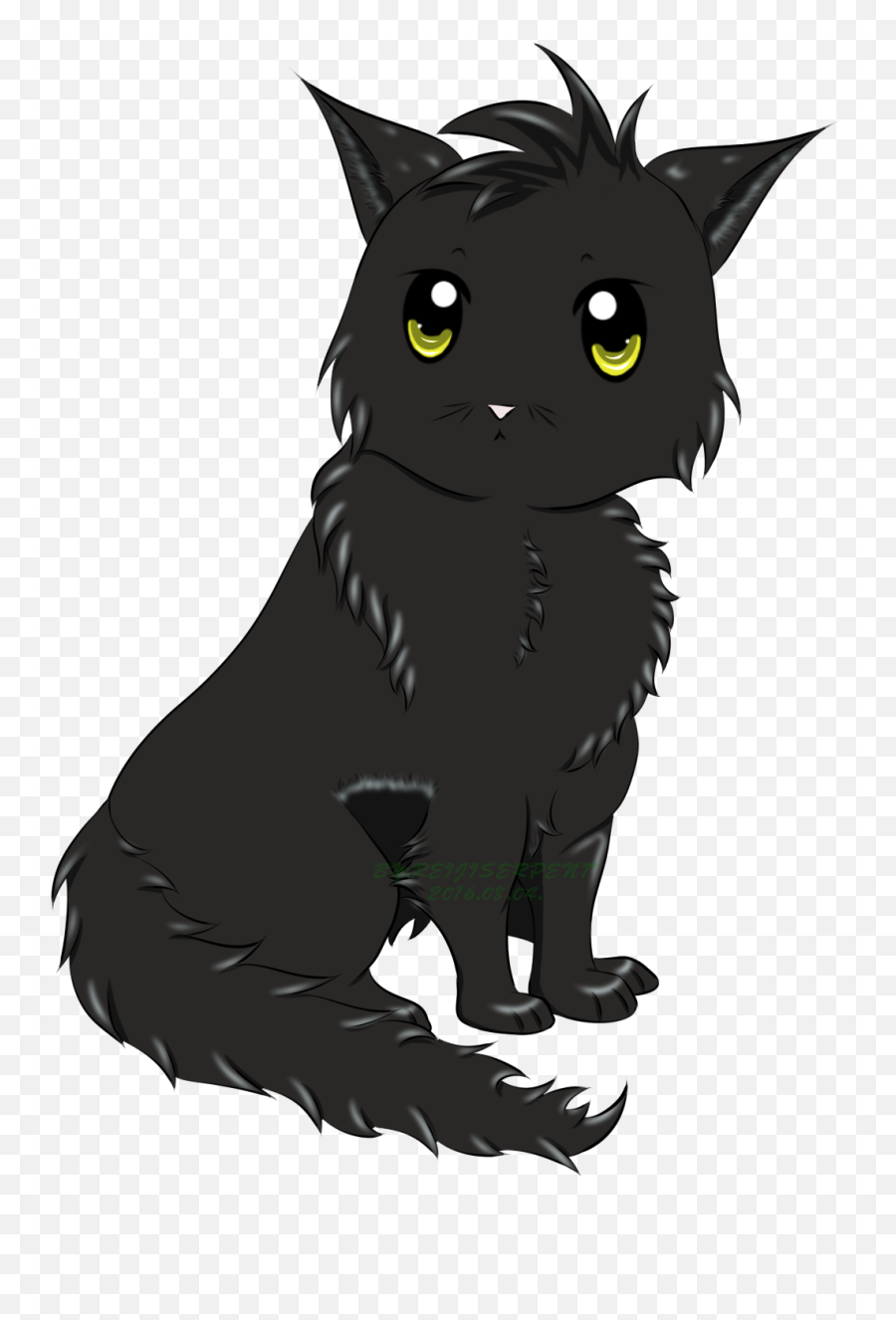 Anime Cat Png 4 Image - Anime Black Cat Png,Anime Cat Png
