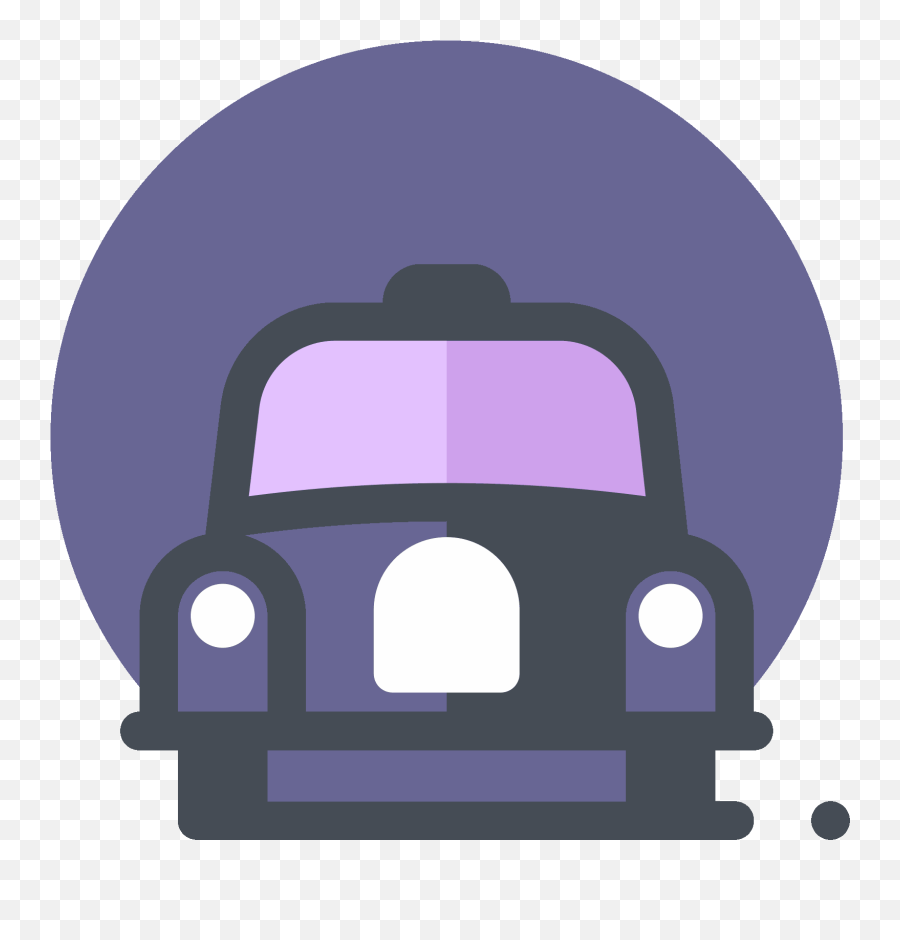 Cab Service Icon - New York Times App Icon Clipart Full Taxi Icon Purple Pastel Png,New York Times Icon
