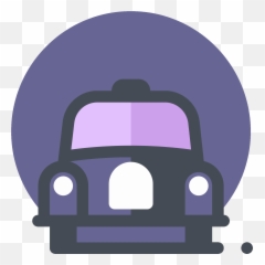 Cab Service Icon - New York Times App Clipart Full Taxi Purple Pastel png