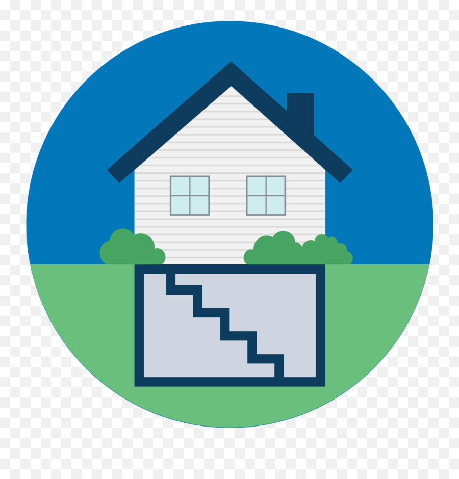 What Does Flood Insurance Cover In A Basement Femagov - Vertical Png,Flat Home Icon