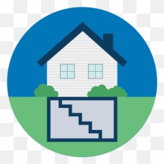 What Does Flood Insurance Cover In A Basement Femagov - Vertical Png,Flat Home Icon