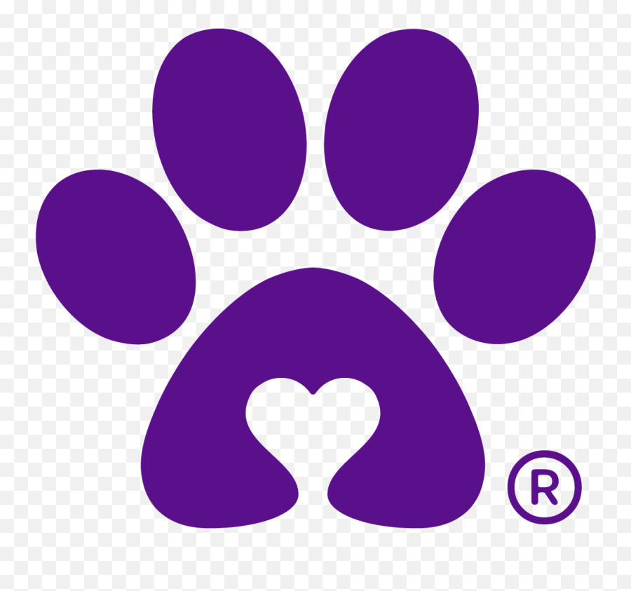 Everpaw - Transparent Purple Paw Print Clip Art Png,Dog Paw Print Icon