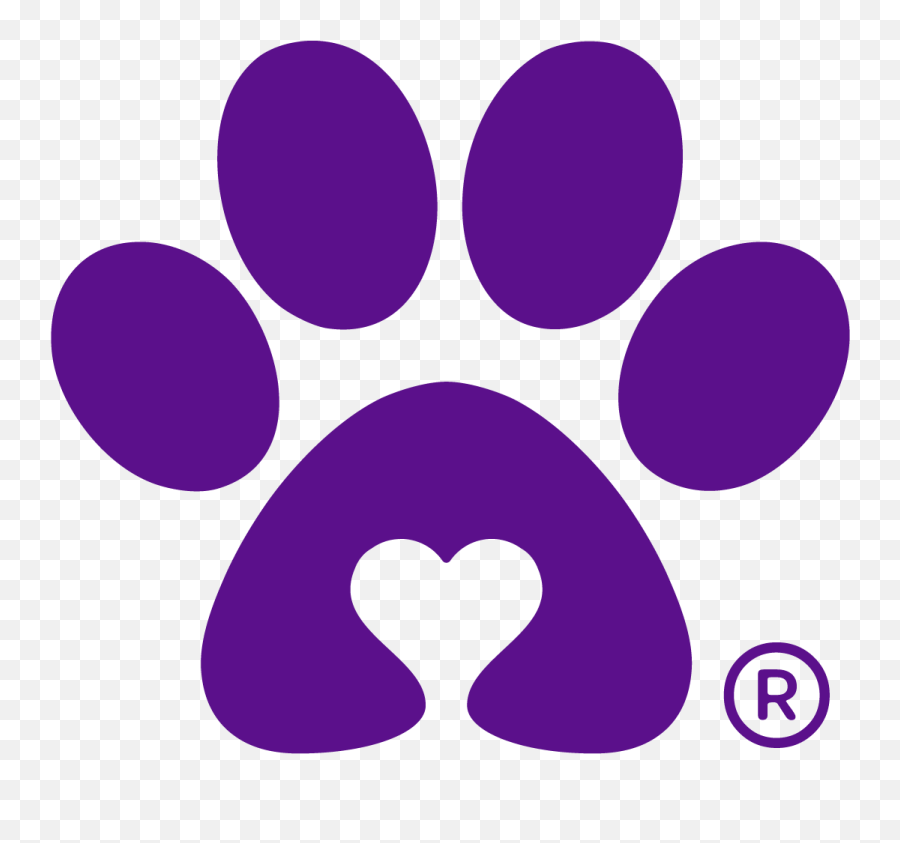 purple paw print clip art