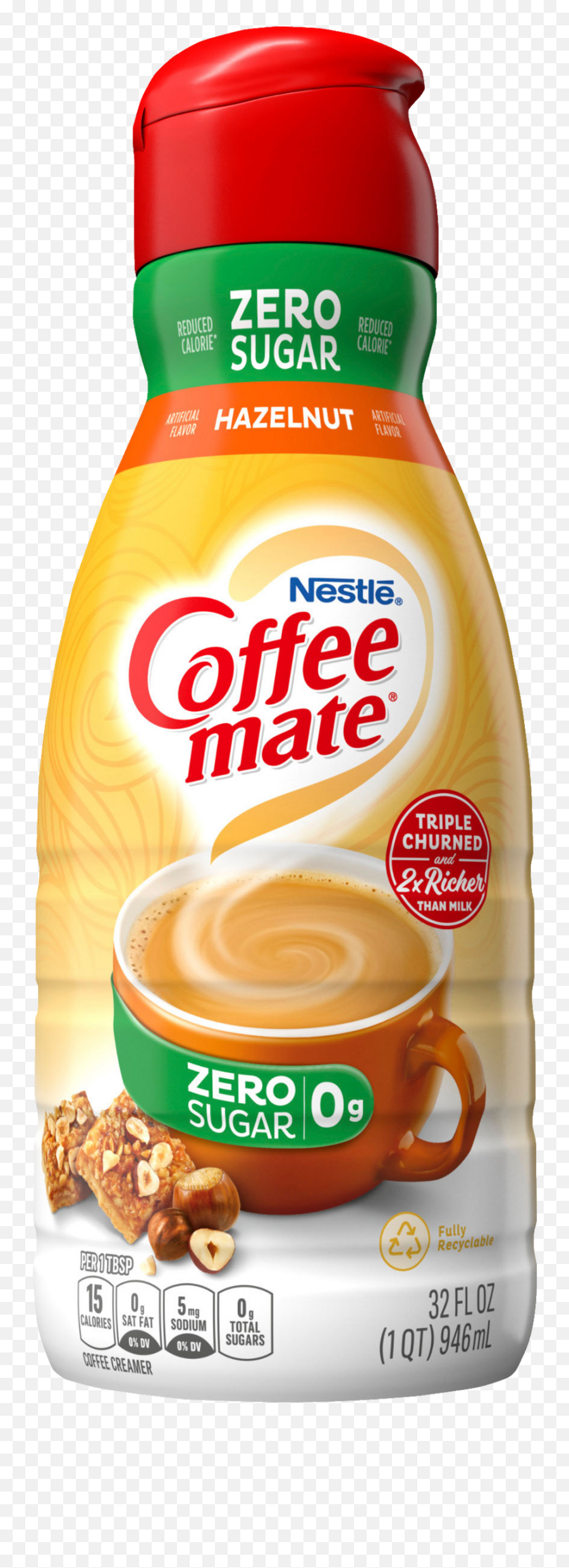 Zero Sugar Hazelnut Coffee Liquid Creamer - Coffee Mate Hazelnut Creamer Sugar Free Png,True Icon Of Sin