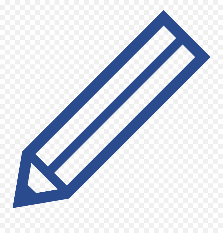 Fileblue Pencilsvg - Wikimedia Commons Pencil Png Icon Black,Blue Crystal Icon