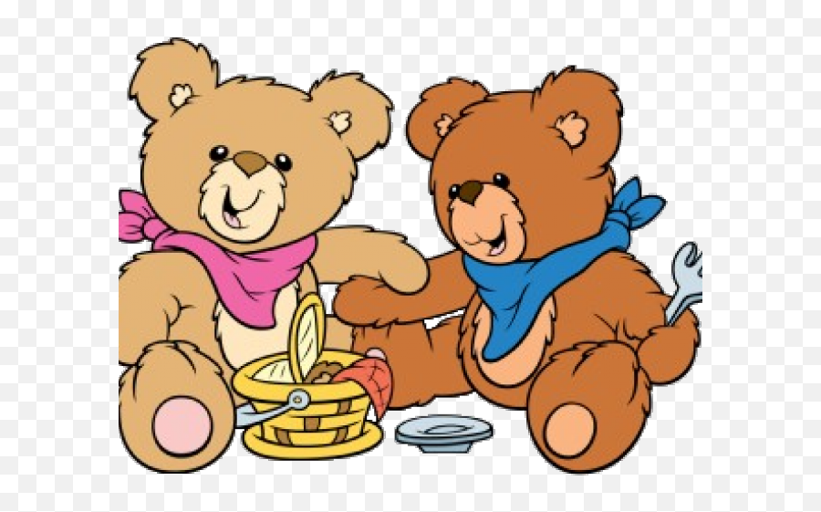 Teddy Bears Clipart - Png Download Full Size Clipart Teddy Bear Picnic Cartoon,Teddy Bear Clipart Png