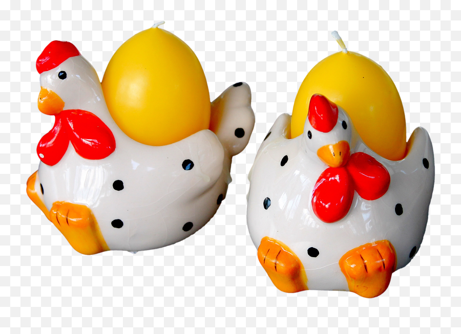 Free Funny Easter Chicken Egg Candle Holders Png Image Rubber