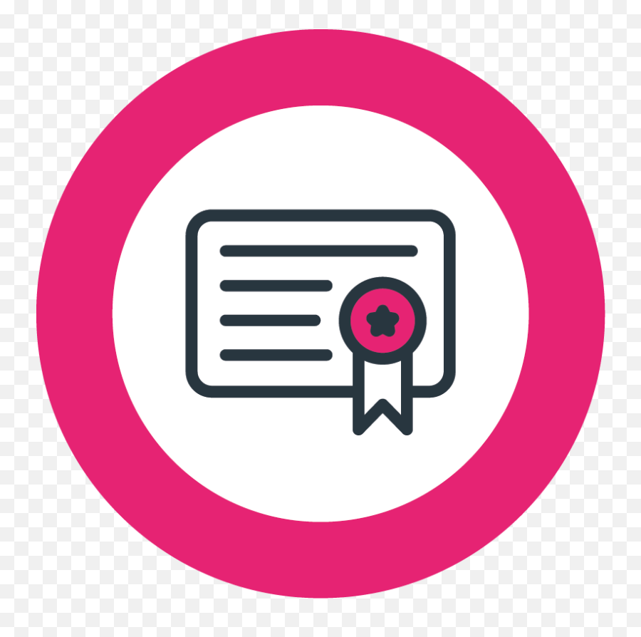 Systemyzed Timeline Icon Certificate Pink - Systemyzed Png,Time Line Icon
